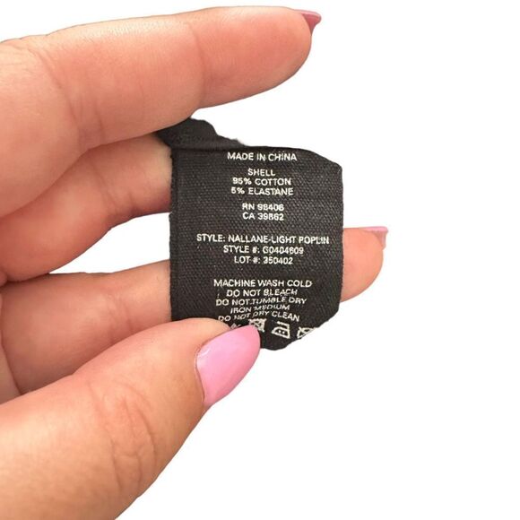 THEORY Nallane Light Poplin Mini Dress in Black Sz 6 - Picture 5 of 5